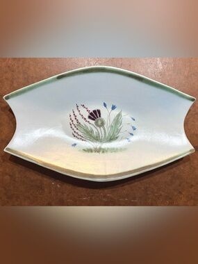 Vintage- Buchan Thistleware Serving Platter crafted in Portobello, Scotland